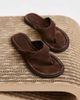 Vagabond Shoemaker Vagabond Zaida suede flip flops in brown - 1