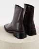 Vagabond Shoemakers Vagabond Shoemakers Blanca leather square toe ankle boots in brown - 3