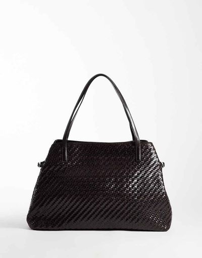 Vagabond Shoemakers Vagabond Shoemakers Cannes leather woven shoulder bag in brown
