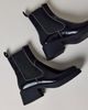 Vagabond Shoemakers Vagabond Shoemakers Dorah Leather Ankle Boots in Black/White, Women's at Urban Outfitters - 1