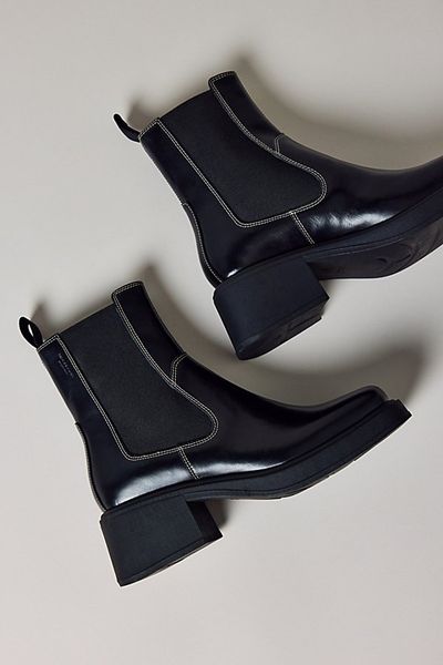 Vagabond Shoemakers Vagabond Shoemakers Dorah Leather Ankle Boots in Black/White, Women's at Urban Outfitters
