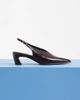 Vagabond Shoemakers Vagabond Shoemakers Ilona high vamp sling back heels in brown patent leather - 3