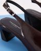 Vagabond Shoemakers Vagabond Shoemakers Ilona high vamp sling back heels in brown patent leather - 4