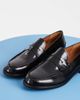 Vagabond Shoemakers Vagabond Shoemakers Steven slim leather penny loafers in polished black - 2