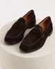 Vagabond Shoemakers Vagabond Shoemakers Steven slim suede penny loafers in brown - 1