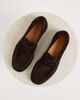 Vagabond Shoemakers Vagabond Shoemakers Steven slim suede penny loafers in brown - 3