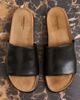 Vagabond Vagabond Effie leather flat sandals in black - 1