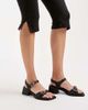 Vagabond Vagabond Ines leather buckle trim heeled sandals in black - 4