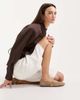 Vagabond Vagabond Jolin suede Mary Jane ballet flats in beige-Neutral - 1