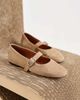 Vagabond Vagabond Jolin suede Mary Jane ballet flats in beige-Neutral - 2