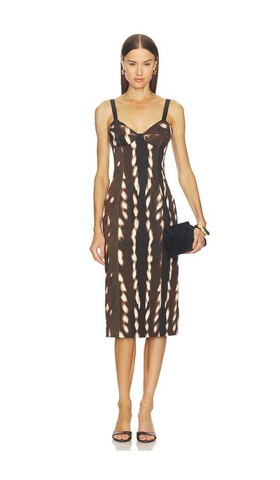 Vaillant Vaillant Drill Bustier Midi Dress