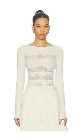 Vaillant Vaillant Lace Cut Out Bodysuit