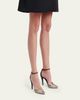 Valentino Garavani 100mm Annine Striped Satin Ankle-Strap Pumps - 2