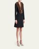 Valentino Garavani 100mm Annine Striped Satin Ankle-Strap Pumps - 3