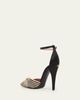Valentino Garavani 100mm Annine Striped Satin Ankle-Strap Pumps - 4