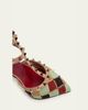 Valentino Garavani 100mm Rockstud Patchwork Suede Ankle-Strap Pumps - 5