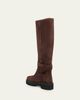Valentino Garavani 40mm VLogo Signature Suede Knee-High Boots - 2