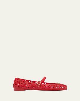 Valentino Garavani 5mm VLogo PVC Ballerina Flats
