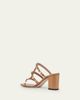 Valentino Garavani 60mm Rockstud Laminated Nappa Leather Slide Sandals - 2