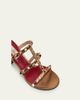 Valentino Garavani 60mm Rockstud Laminated Nappa Leather Slide Sandals - 3