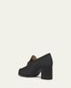 Valentino Garavani 60mm VLogo Signature Leather Block-Heel Penny Loafers - 2