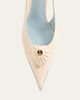 Valentino Garavani 75mm Coeur Royal Leather Slingback Pumps - 9