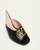 Valentino Garavani 80mm VLogo Signature Leather Mule Pumps - 3