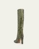 Valentino Garavani 85mm Pattie Snakeskin Knee-High Boots - 4