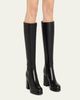Valentino Garavani 90mm Fawcette Platform Leather Knee-High Boots - 5