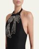 Valentino Garavani Beaded Bow Halter Minidress - 5