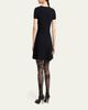 Valentino Garavani Bow-Neck Knit Short-Sleeve Mini Dress - 4