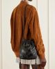 VALENTINO GARAVANI Buckette logo-embellished drawstring leather shoulder bag - 2