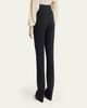 Valentino Garavani Button-Front Straight-Leg Trousers - 3