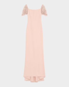 Valentino Garavani Cady Embellished Floor-Length Gown