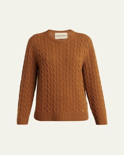 Valentino Garavani Cashmere Cable-Knit Sweater