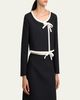 Valentino Garavani Contrast Bow Crop Coat - 4