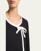 Valentino Garavani Contrast Bow Crop Coat - 5