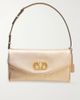 VALENTINO GARAVANI DeVain metallic leather shoulder bag - 1