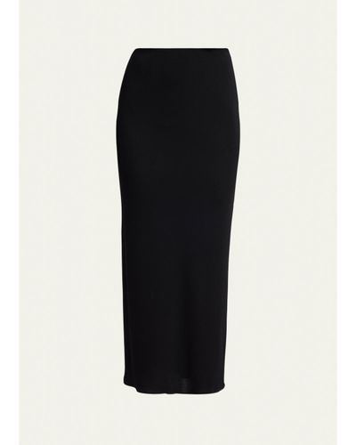 Valentino Garavani Draped Midi Pencil Skirt