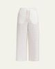 Valentino Garavani Embroidered Eyelet Cotton Drawstring Pants - 1