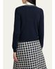 Valentino Garavani Floral Embroidered Bow-Tie Wool Cardigan - 3
