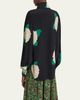Valentino Garavani Floral Print Tie-Neck Silk Blouse - 3