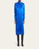 Valentino Garavani Funnel-Neck Floral Jacquard Midi Dress - 2