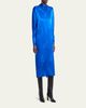 Valentino Garavani Funnel-Neck Floral Jacquard Midi Dress - 4