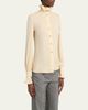 Valentino Garavani Georgette Button-Front Blouse - 4
