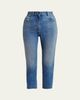 Valentino Garavani High-Rise Skinny-Leg Crop Jeans - 1