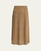 Valentino Garavani High-Waist Leopard-Print Silk Skirt - 1