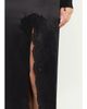 Valentino Garavani Lace-Trim Silk Satin Maxi Slit Skirt - 5
