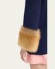 Valentino Garavani Lamb Shearling Cuffs Tweed Single-Breasted Jacket - 5