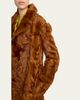 Valentino Garavani Lamb Shearling Open Coat - 5